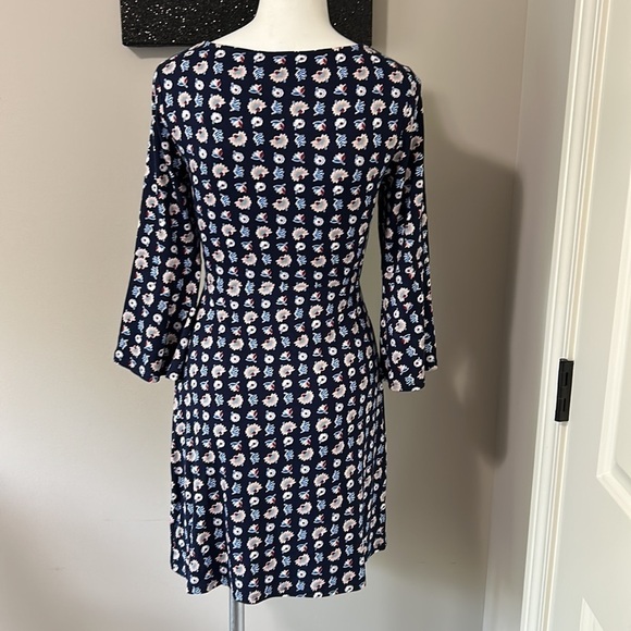 BODEN Navy Flower Press Miriam Tunic Dress Floral Sz 4 NEW - Picture 9 of 14